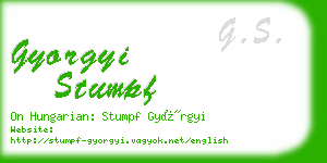 gyorgyi stumpf business card